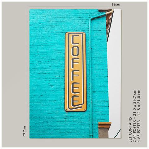 Set Di 6 Stampe Stampe Artistiche Da Parete Con Motivi Estivi Per La Camera Da Letto O Il Soggiorno A3 & A4 Senza Cornice - Foto 6