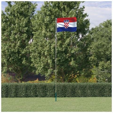 Asta e Bandiera Croazia 5,55 m Alluminio - Foto 2