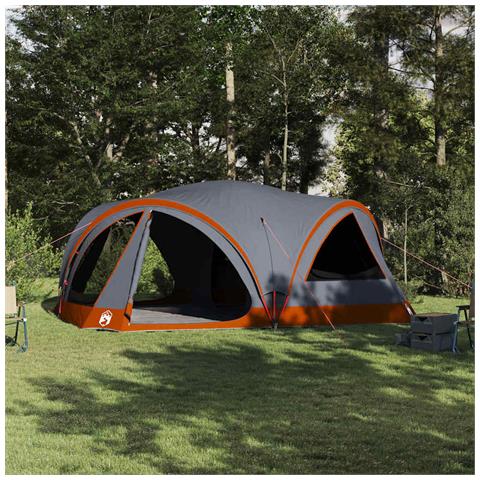 Tenda Familiare con tetto Grigio e arancione 460 x 430 x 214 cm - Foto 2
