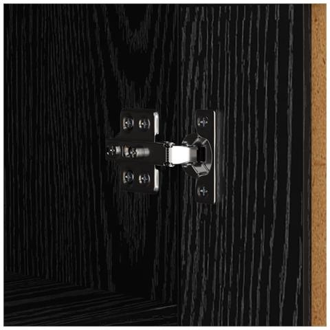 Credenza Rovere Nero 69,5 x 34 x 90 cm - Foto 9