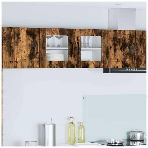 Pensile cucina Rovere fumé 80 x 31 x 40 cm Legno multistrato - Foto 2