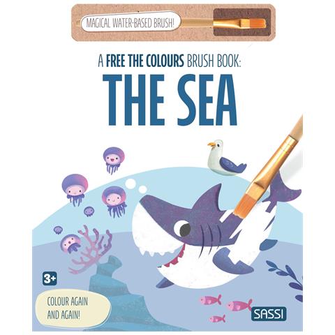 The sea. A free the colours brush book. Ediz. illustrata. Con magical water-based brush - Foto 1