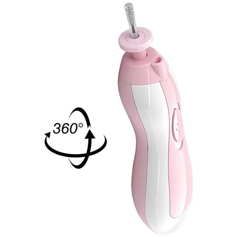 Set Per Manicure Elettrica Rotante Per Neonati Con Led E 6 Punte - Foto 2