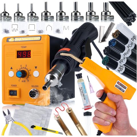 Stazione Saldante Hot-air 858d - Potenza 700w, Regolazione Temperatura 100-500°c | Set Completo Per Saldatura E Riparazione Plastica - Foto 1