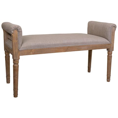 Panca In Legno Imbottita Marrone 108x41x46/59 - Foto 1