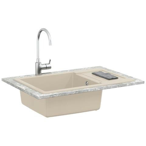 Lavello Beige 780 x 500 mm 80% Quarzo e 20% Resina - Foto 2