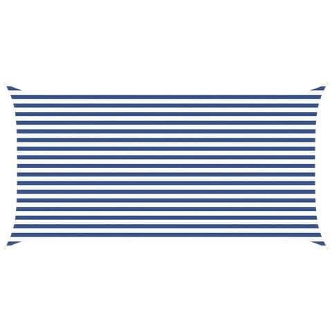 Vela da ombra solare Blu e Bianco 5 x 2,5 m - Foto 1