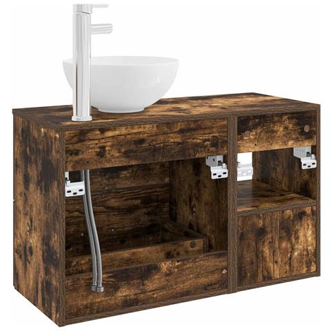 Set di mobili per il bagno 2 pcs Rovere Fumo - Foto 2