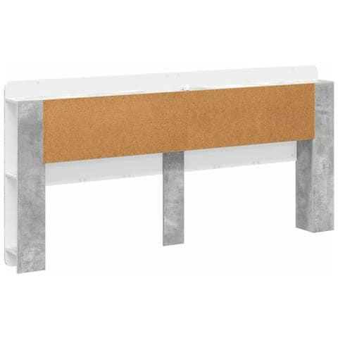 Testata del letto Grigio Cemento Legno ingegnerizzato - Foto 2