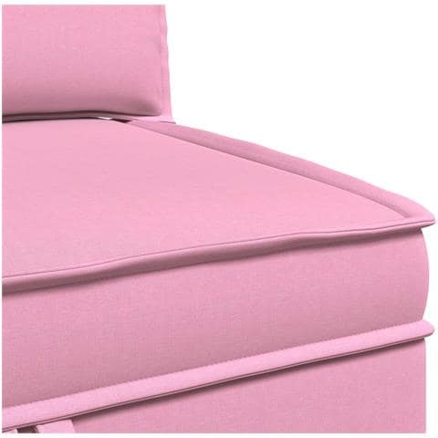 Set di divani modulari con spazio di archiviazione 4 pcs Rosa - Foto 8
