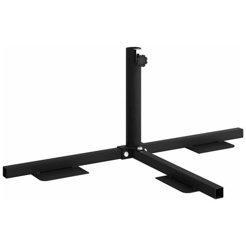 Telaio Base per Parasol a Mezza Nero Acciaio for 32-38 mm Pole - Foto 1