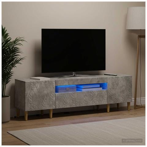 Mobile TV LED Grigio Cemento Legno ingegnerizzato - Foto 2