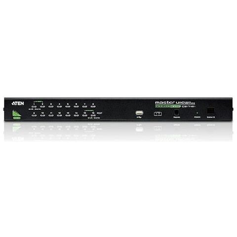 IDATA CS-1716A - Switch KVM USB-PS2 VGA a 16 porte con USB, CS1716A - Foto 2