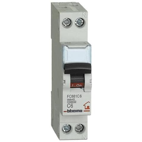 Fc881c6 Interruttore Magnetotermico C6 1p+n 1m 4500a - Foto 1