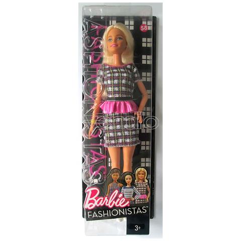 Barbie bambola fashionista rosa quadri - Foto 7