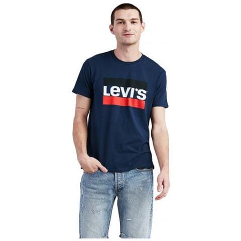 Sportswear Logo Graphic Dress Blue T-shirt Uomo Taglia Xxl - Foto 1