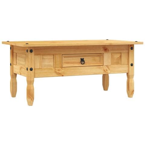 Tavolino da Caffé Legno Pino Messicano Corona Range 100x55x44cm - Foto 1