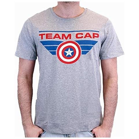 Captain America Guerra Civile - Team Cap T-shirt Grigio Sport Xxl - Foto 1