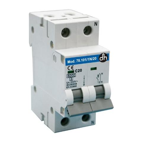 Interruttore Magnetotermico 1p + N 10 a-6ka Classe C - Foto 1