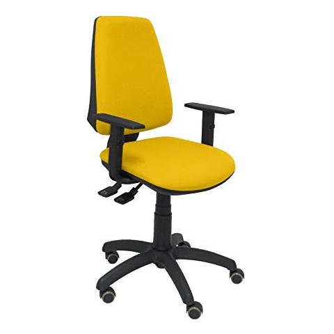 Modello 14s - sedia Da Ufficio Ergonomica Con Meccanismo Fc-1, Regolabile In Altezza E Ruote Parquet - sedile E Schienale Imbottiti In Tessuto Bali (braccioli Regolabili In Altezza) 109x46x46 Cm Arancione - Foto 6