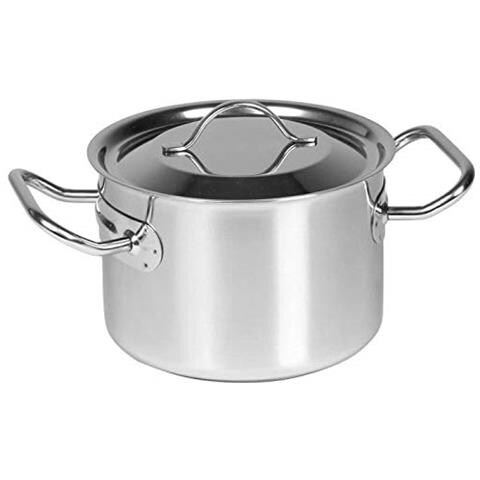 Mezzo Ristorazione Professional 710 917 Acciaio Inossidabile Con Coperchio 2.1l Tutte Le Fonti Di Calore Inclusa L'induzione - Foto 1