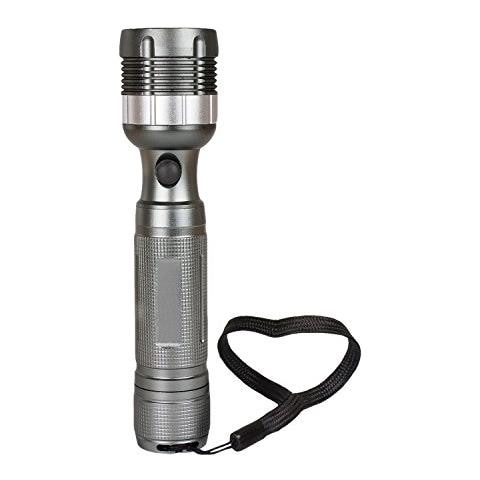 3 Watt Zoom Torcia Elettrica, Gamma Luce 150m, In Alluminio, Di Cui 3 Batterie Aaa R03 307 00015 - Foto 1