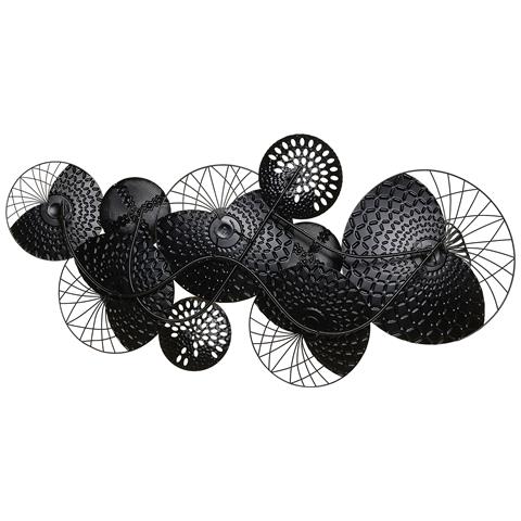 Decorazione Da Muro Nero / Argento Cesium - Foto 13