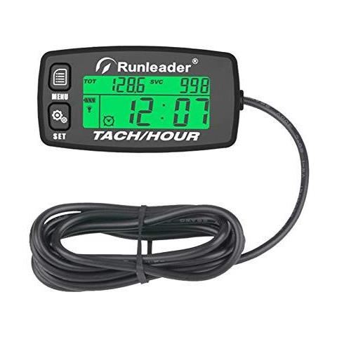 Induttivo Tachimetro Gauge Alert Rpm Motore Tester Di Ora Manutenzione Barche Promemoria Retroilluminato Digital Ripristinabile Tachi Contaore Per Il Motociclo Marine Glider Atv Snow Blower Lawn Mower - Foto 1