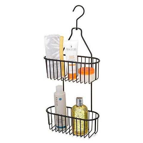 2 Livello Hanging Doccia Caddy - Resistente Alla Ruggine - Nero - Foto 1