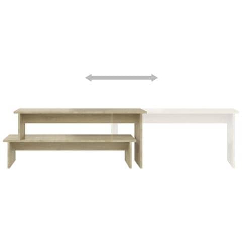 Mobile Porta TV Rovere Sonoma 180x30x43 cm in Legno Multistrato - Foto 2