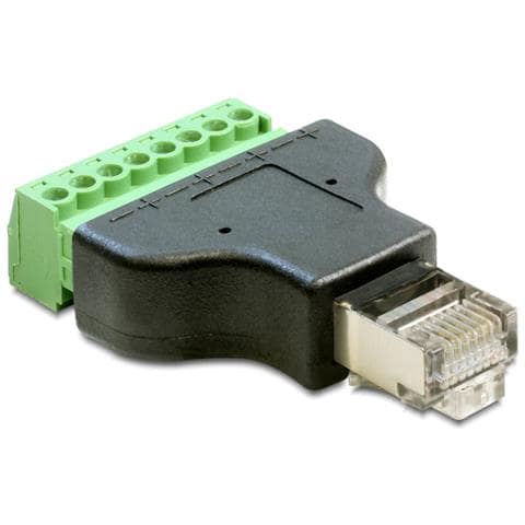 65389 RJ45 8p Nero, Verde cavo di interfaccia e adattatore - Foto 2