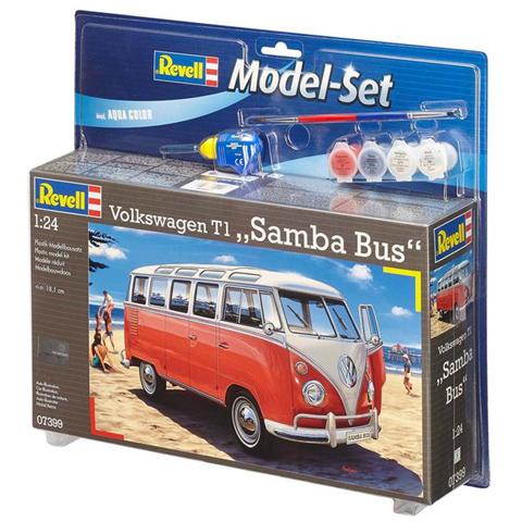 Model Set Volkswagen T1 Samba Bus, 1:24, Assembly kit, Volkswagen T1 Samba Bus, Van, Beige, Rosso, Inghilterra, Francia, Germania, Paesi Bassi, USA - Foto 3