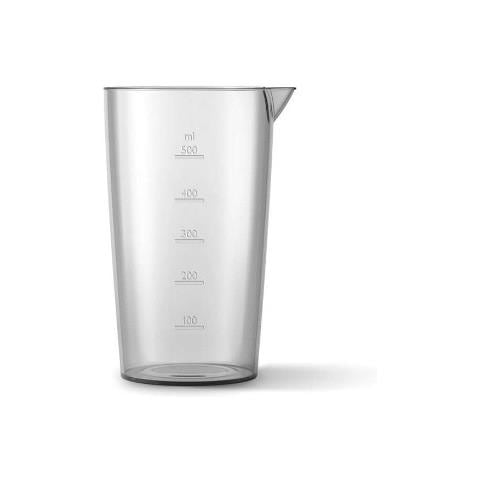 Frullatore ad Immersione Promix con Recipiente da 0.5 L Potenza 650 Watt Colore Bianco - Foto 2