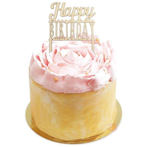 Topper Per Torta In Legno - Buon Compleanno - Foto 1