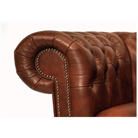 Divano First Class Pelle | 5 Posti | Cloudy Caramello | 12 Anni Di Garanzia - Foto 2