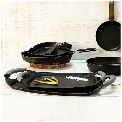 Griglia Ebano Alluminio Forgiato Nero Silicone (36 X 23 Cm) - Foto 2