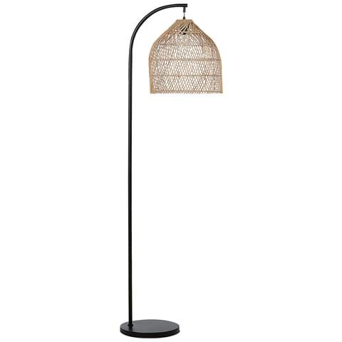 Lampada Da Pavimento Bernica Rattan Naturale - Foto 2
