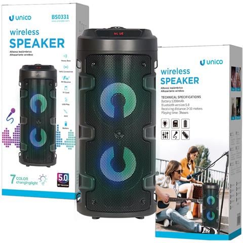 Bs0331 Bt Usb Ax Cassa Karaoke Bluetooth Dj Party Speaker 20w Luci Led - Foto 1