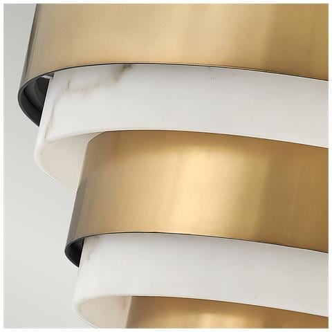 Lampadario Contemporaneo Echelon Acciaio Ottone Antico 3 Luci E14 - Foto 2