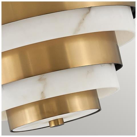 Lampadario Contemporaneo Echelon Acciaio Ottone Antico 3 Luci E14 - Foto 4
