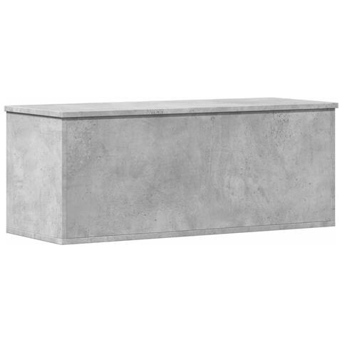 Contenitore Portaoggetti Grigio Cemento 90x35x35cm Truciolato - Foto 1