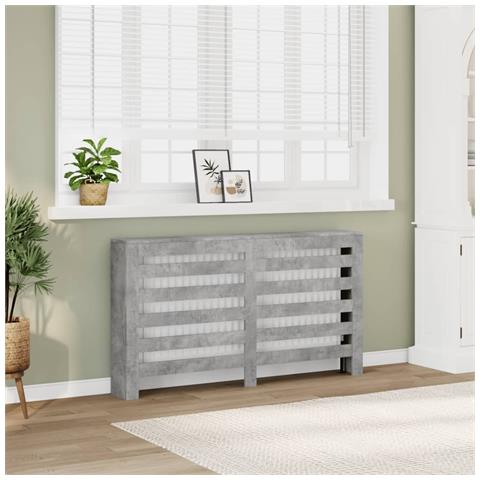 Copertura Termosifone Grigio Cemento 149x20x82cm In Multistrato - Foto 1