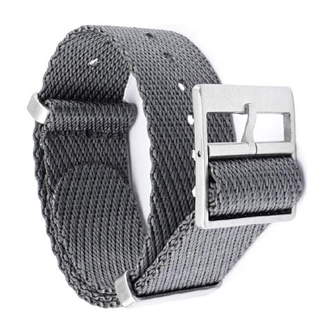 Cinturino Per Orologio In Nylon Per Tudor Heritage Black Bay Grey Xl - Foto 2