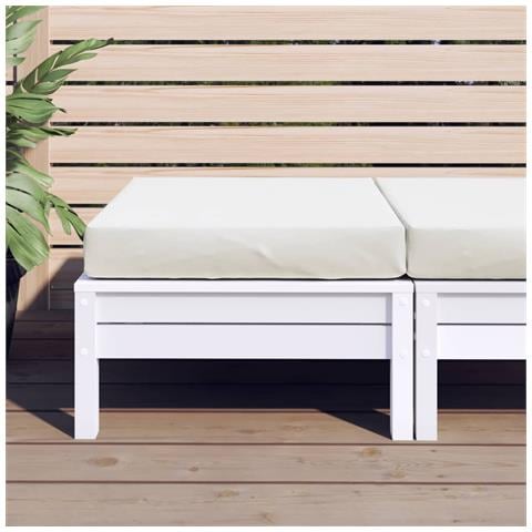 Cuscino Per Pallet Crema Mélange 60x60x10 Cm In Tessuto - Foto 3