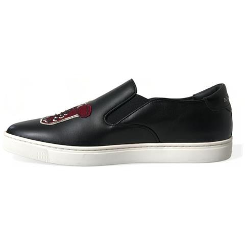 Scarpe Da Ginnastica Da Uomo Slip-on Impreziosite Toppa Nera - Eu42... - Foto 5