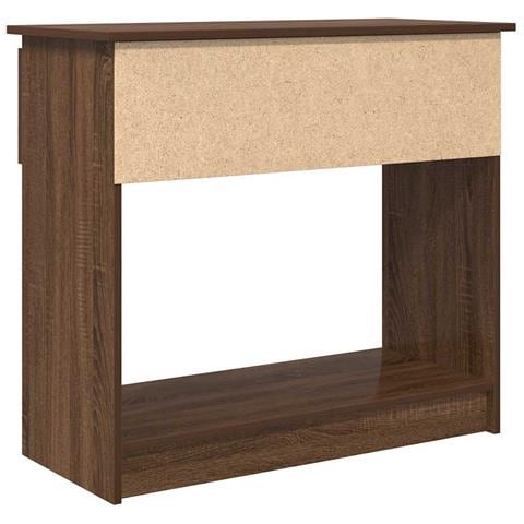 Tavolo Consolle con Cassetti Rovere Marrone 85,5x38,5x74,5 cm - Foto 2