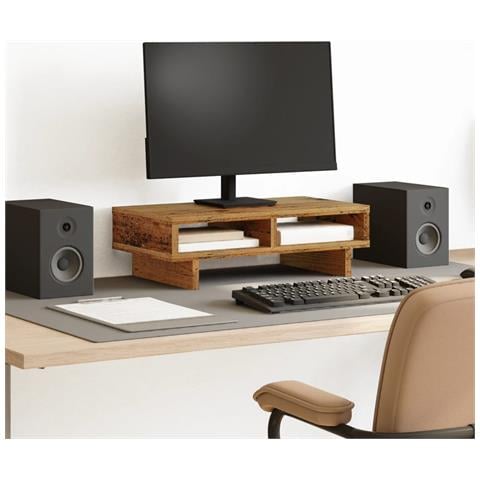 Supporto Per Monitor Legno Vecchio 50x27x15 Cm In Truciolato - Foto 1