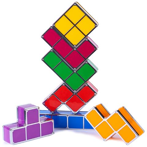 Lampada Retro Tetris Led Multicolore. Unisci I Pezzi E Si Illumineranno, Crea Forme Liberamente. - Foto 2