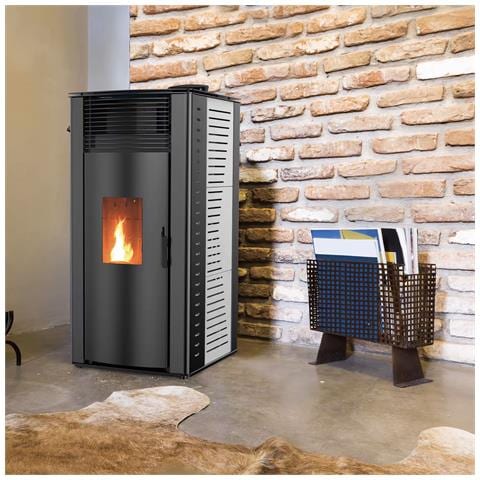 Stufa A Pellet Ad Aria Anita Da 15 Kw Sannover Bianco - Foto 2