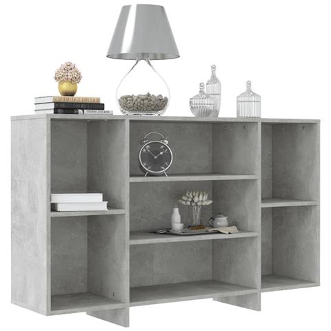 Credenza Grigio Cemento 120x30x75 Cm In Truciolato - Foto 2